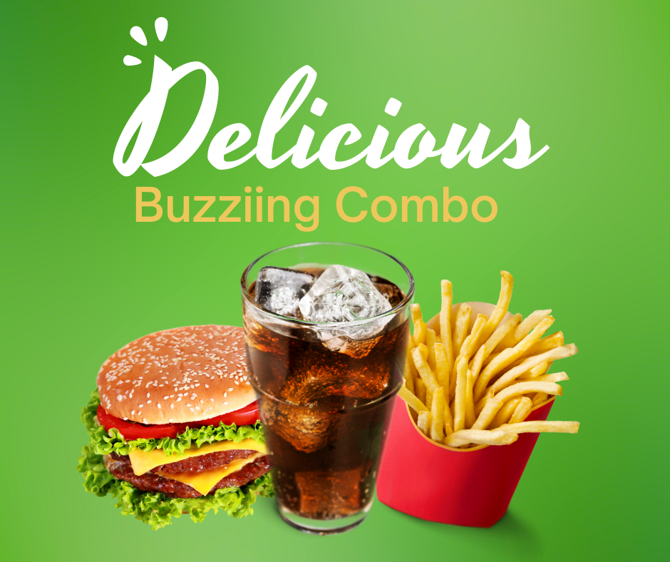 Buzziing Combo Delight: Burger, Fries, and Pepsi Special at Foolish Fox Café (1 month)